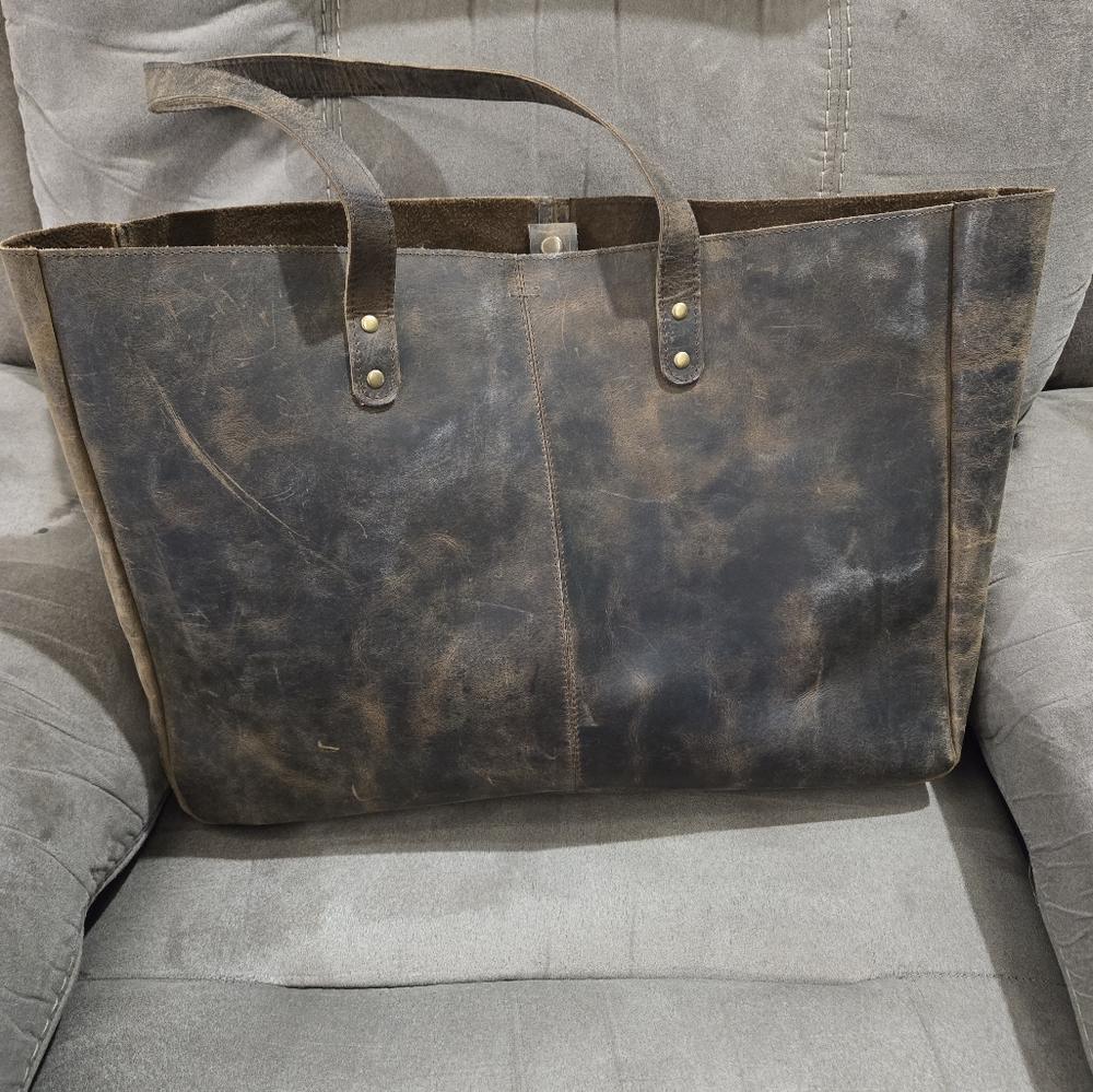 KomalC genuine leather tote